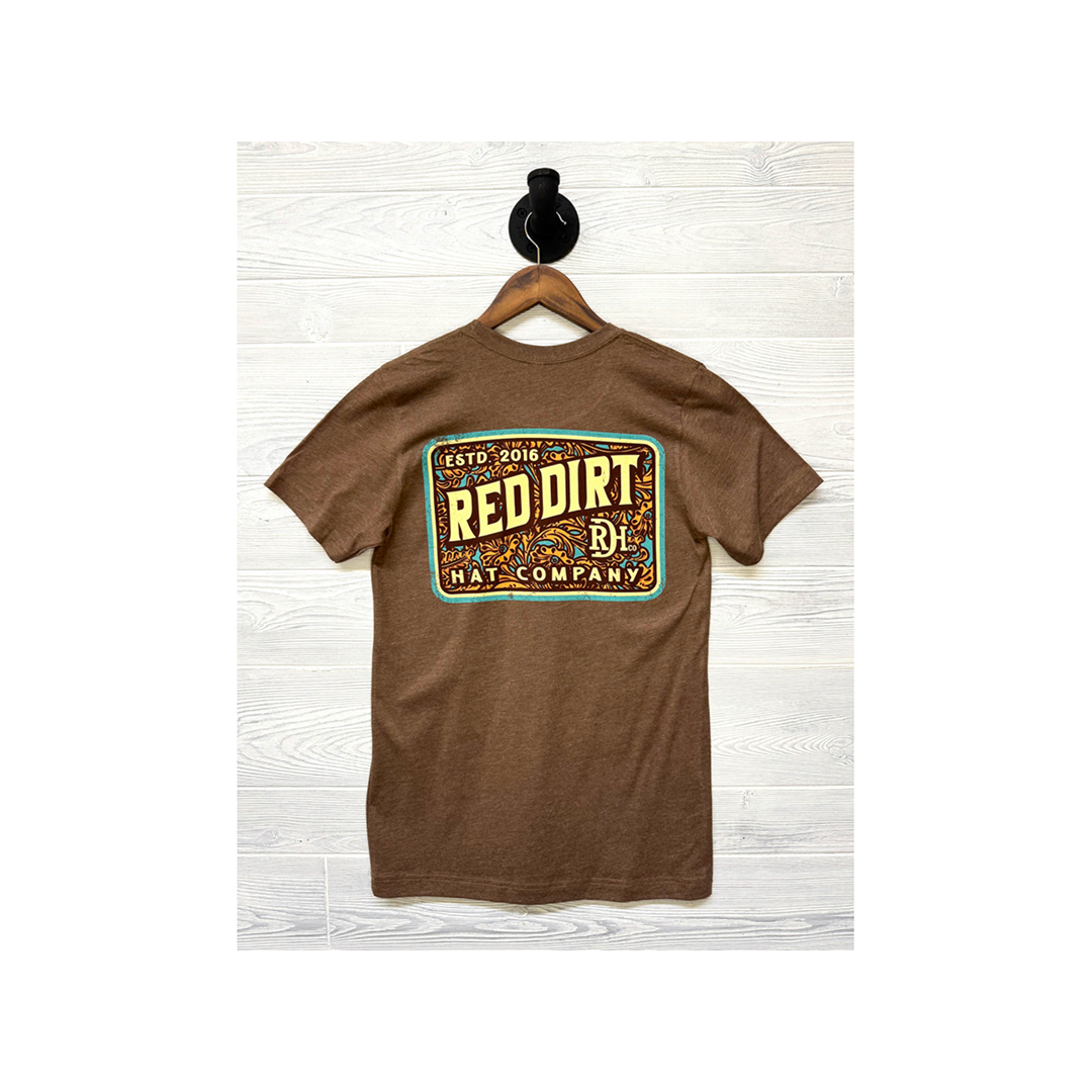 Red Dirt Hat Co Tooled Leather Short Sleeve T-Shirt weis-western-wear