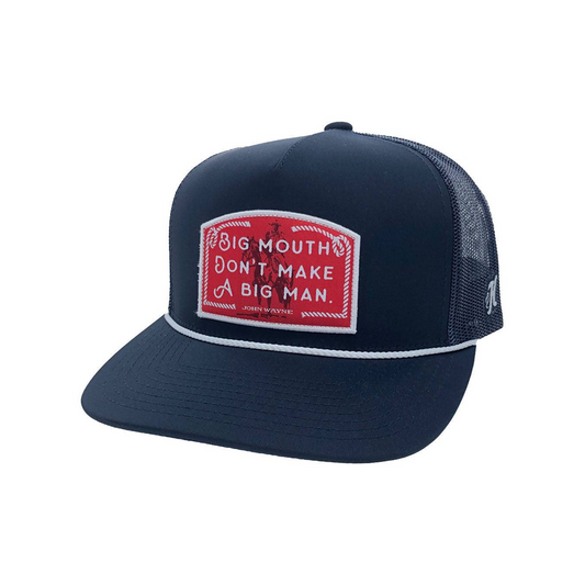 Hooey John Wayne Cap in Navy w/ Red and White Patch weis-western-wear