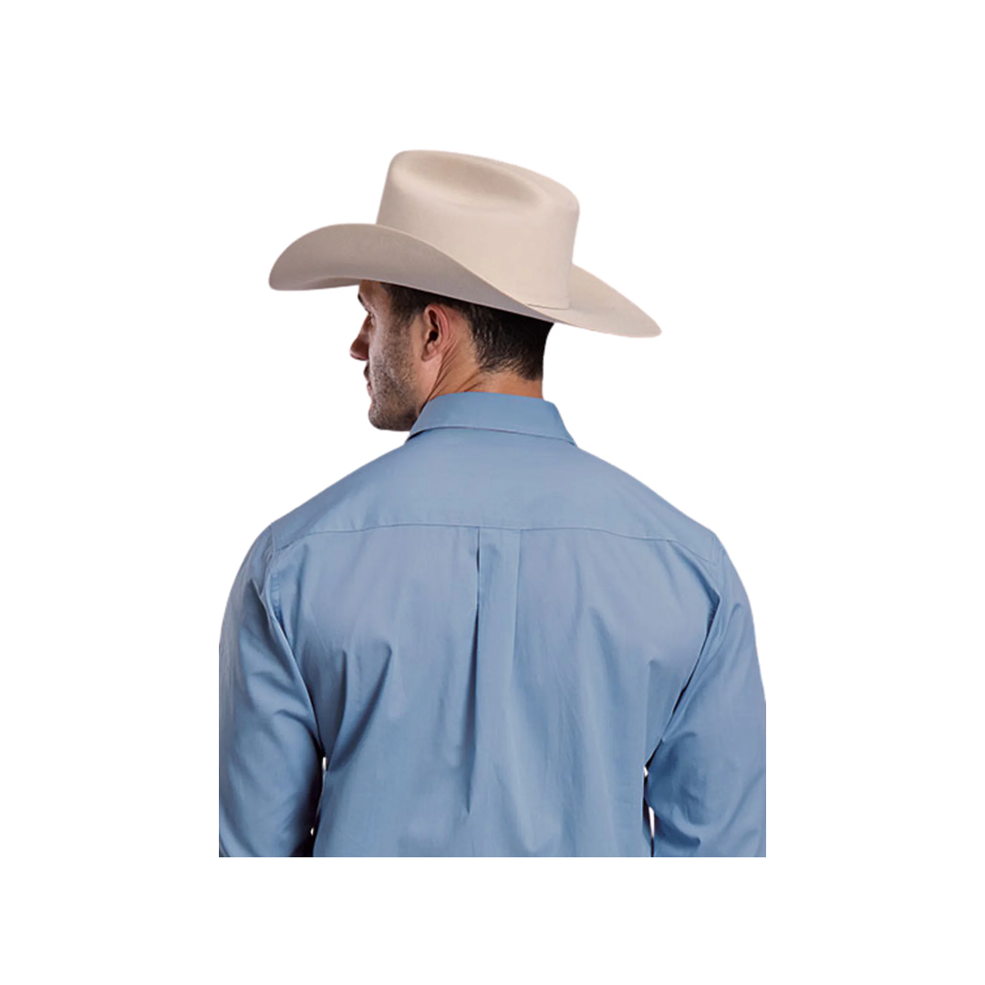Roper Men's Performance Western Snap Chambray Blue Shirt weis-western-wear