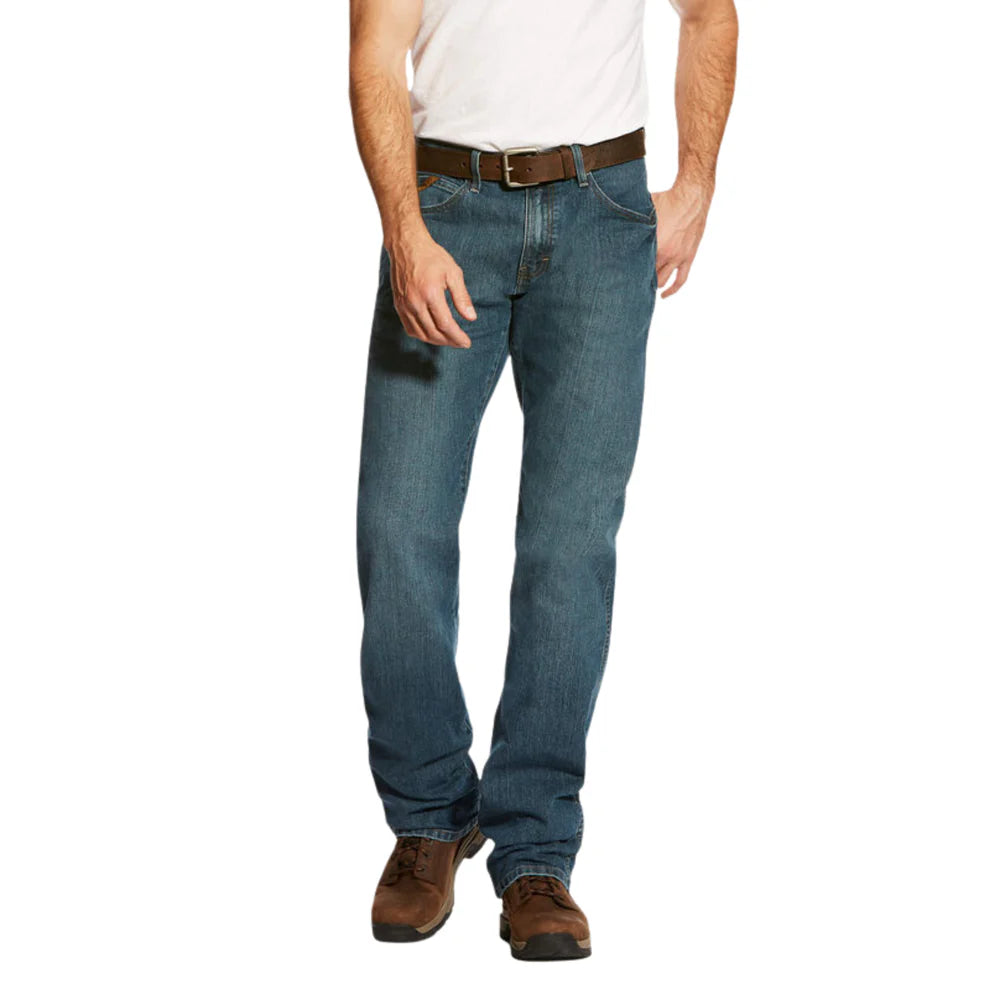 Ariat Men's Rebar M4 Relaxed DuraStretch Basic Bootcut Jeans - Carbine weis-western-wear