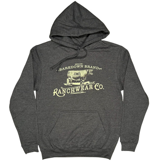 Baredown Unisex Heritage Heather Black Hoodie weis-western-wear