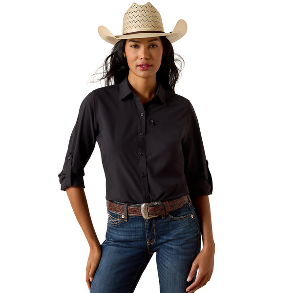Ariat Ladies Shirt Ventek Black weis-western-wear