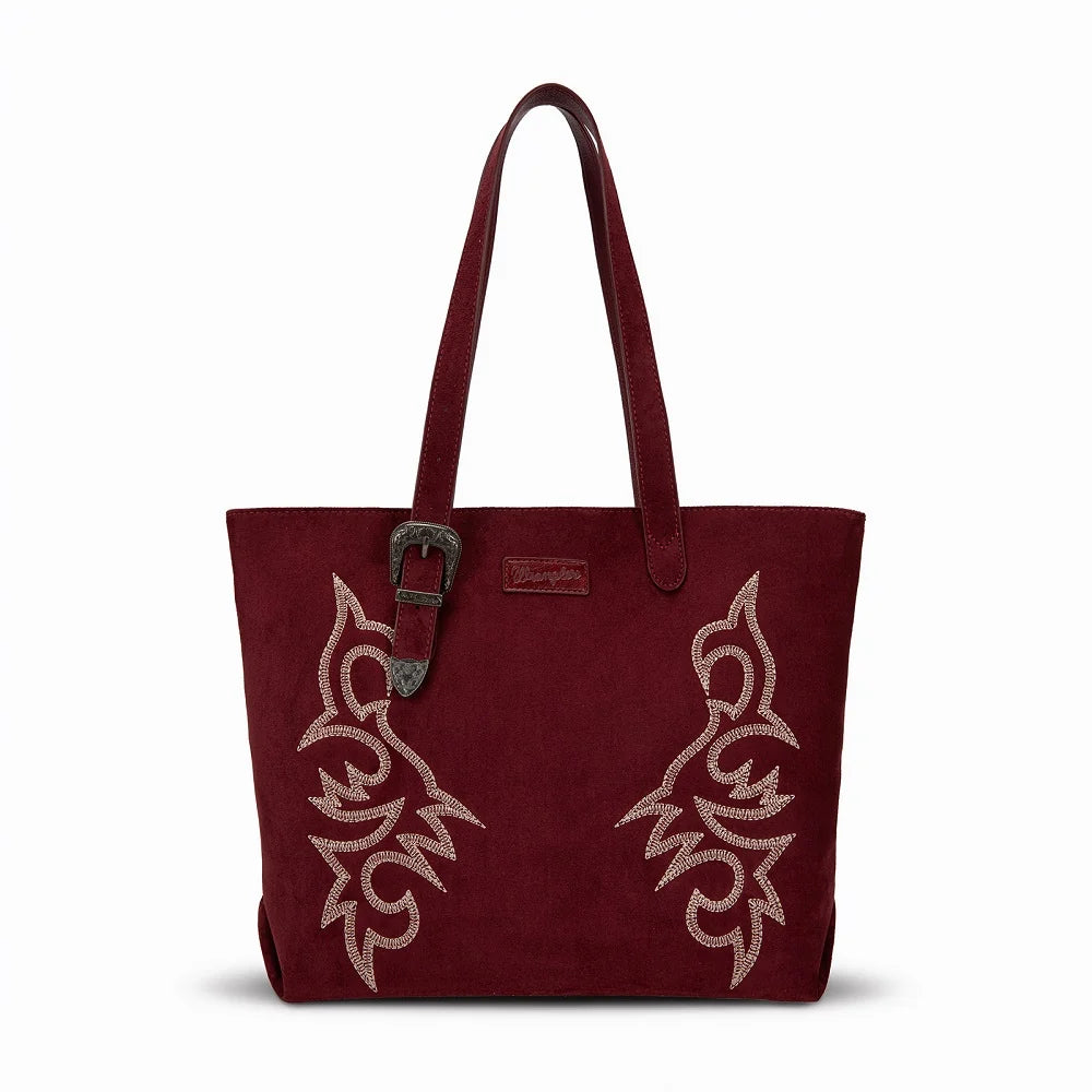 Wrangler Western Embroidered Buckle Tote Bag