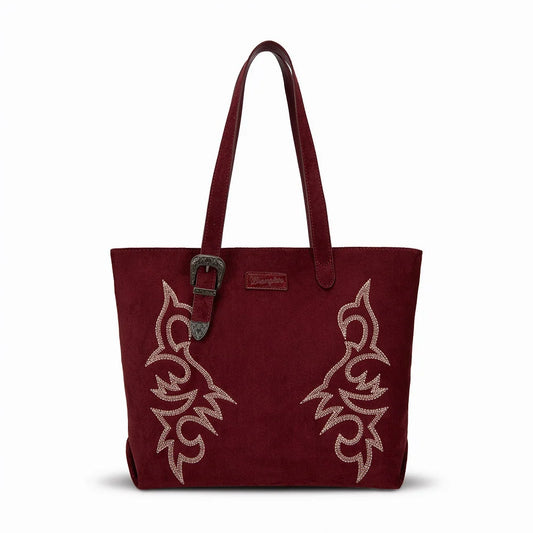 Wrangler Western Embroidered Buckle Tote Bag