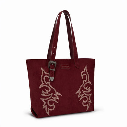 Wrangler Western Embroidered Buckle Tote Bag
