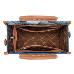 Montana West Wrangler Woven Denim Tote/Crossbody Bag weis-western-wear