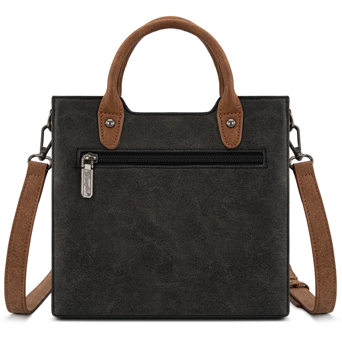 Wrangler Braided Whipstitch Top Handle Small Tote/Crossbody