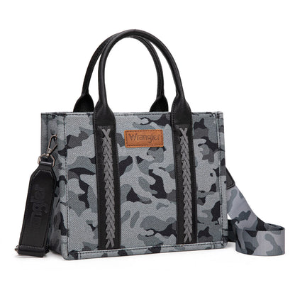 Montana West Wrangler All-Over Aztec Print Canvas Tote Bag