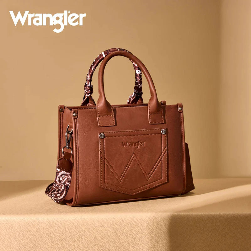 Montana West Wrangler Paisley Print Tote Crossbody Bag weis-western-wear