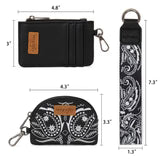 Wrangler Paisley RFID Blocking Card Coin Pouch Set