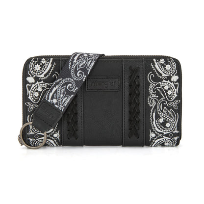 Montana West Wrangler Bandana Paisley Print Wallet weis-western-wear