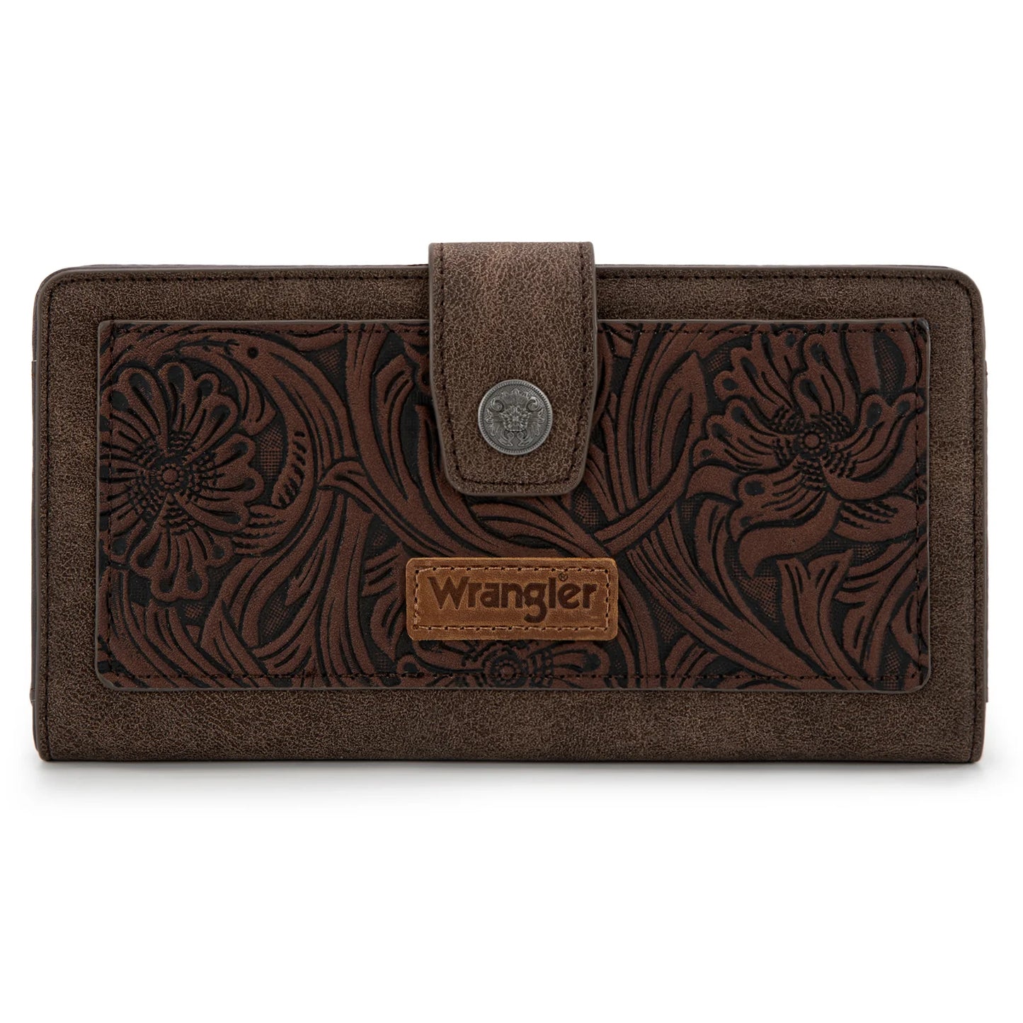 Montana West Wrangler Floral Tooled Wallet weis-western-wear