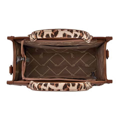 Montana West Wrangler Leopard Print Concealed Carry Tote/Crossbody weis-western-wear