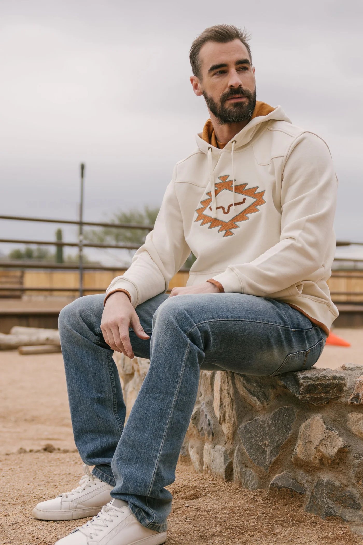 Kimes Ranch Men's Berger Hoodie weis-western-wear