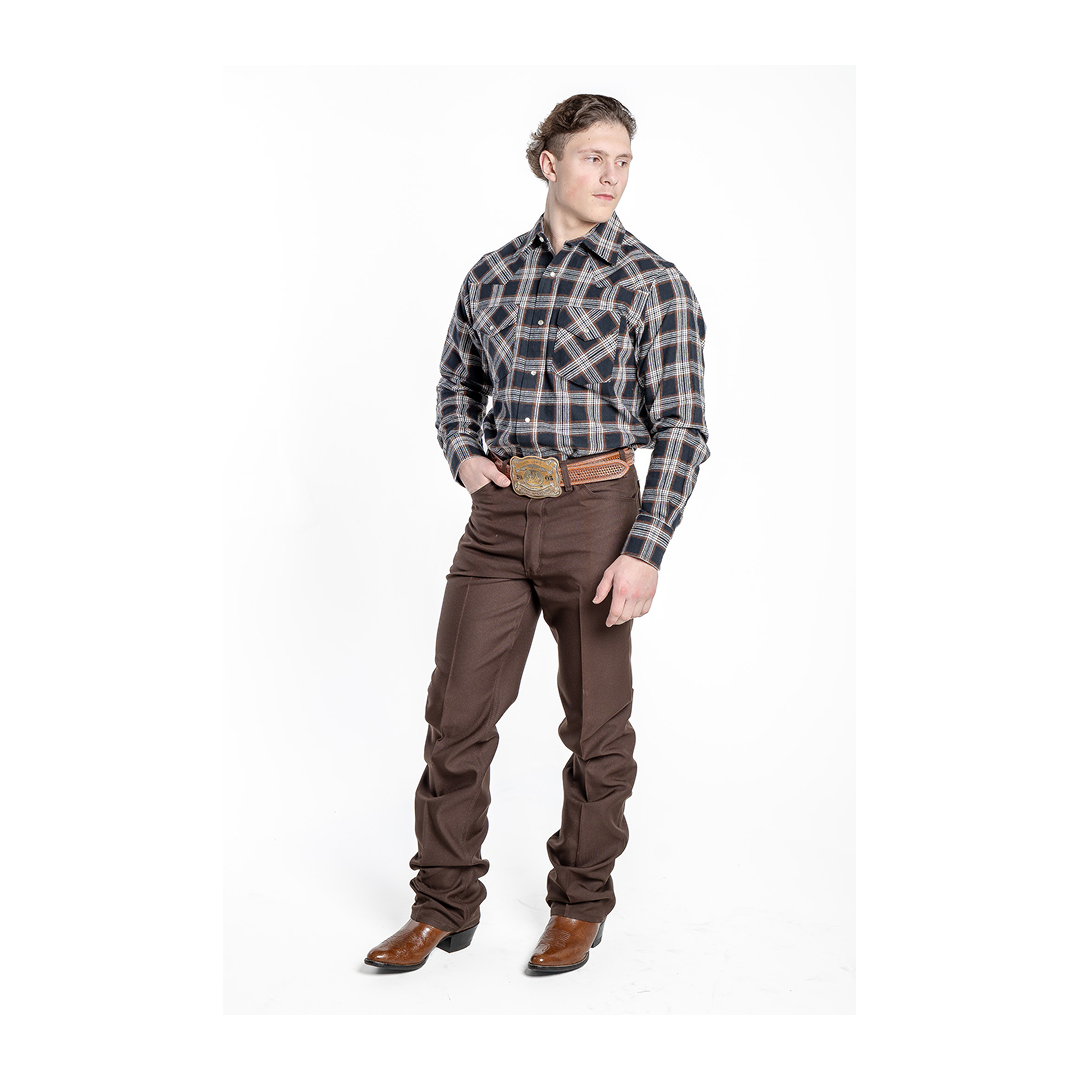 Wrangler Men’s Wrancher Dress Pants Heather Brown