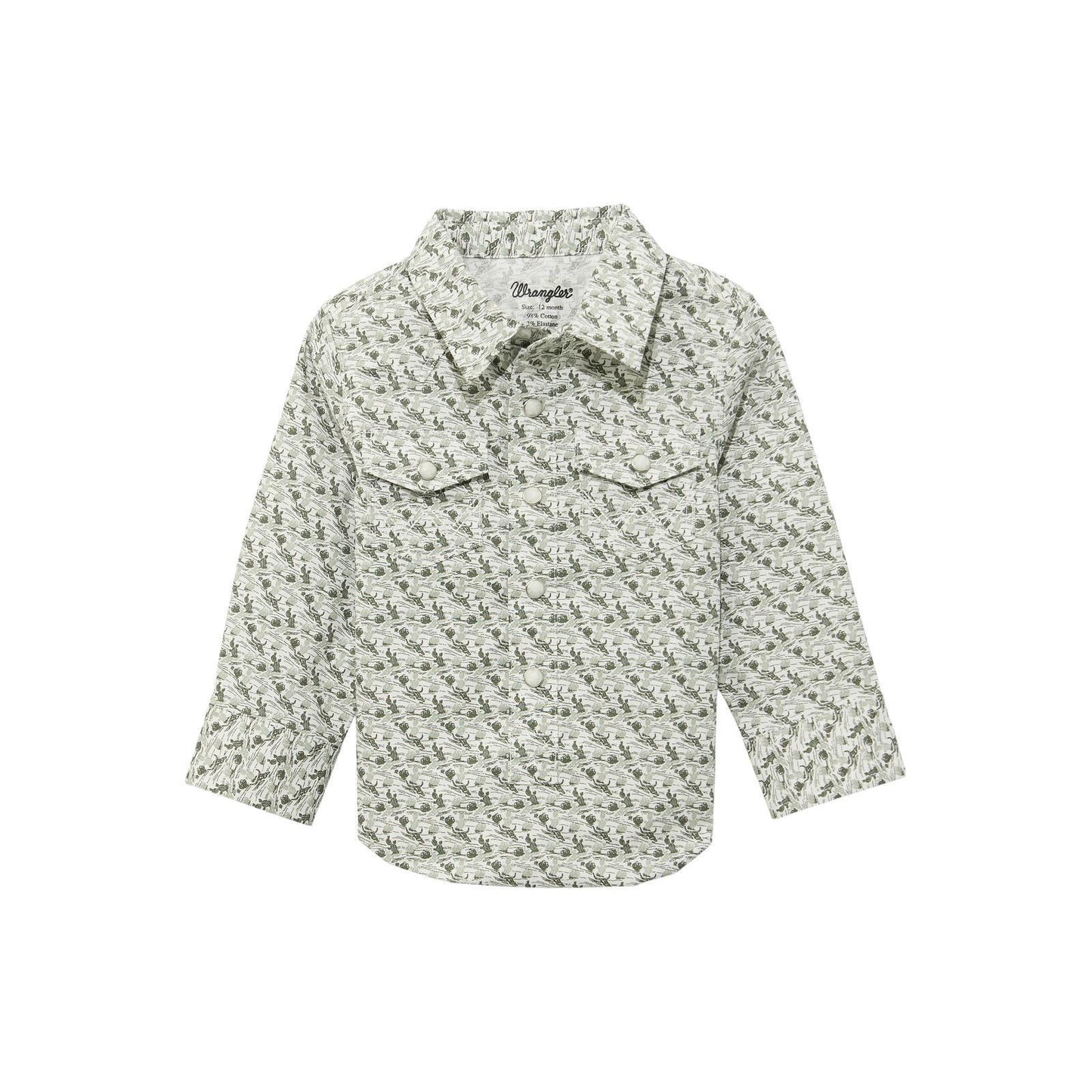 Wrangler Baby Boy Shirt - Green weis-western-wear