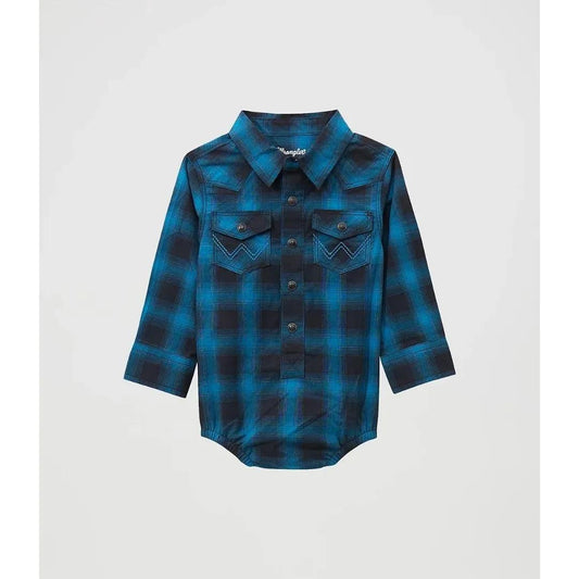 Wrangler Baby Boy's Long Sleeve Western Snap Bodysuit
