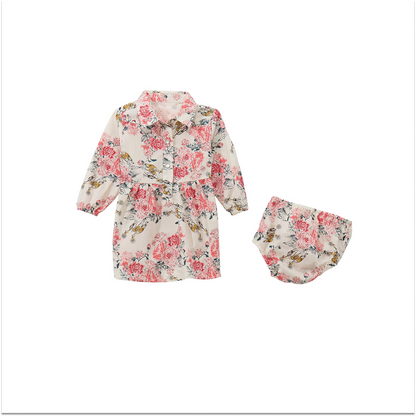 Wrangler Baby Girl Woven Dress White weis-western-wear