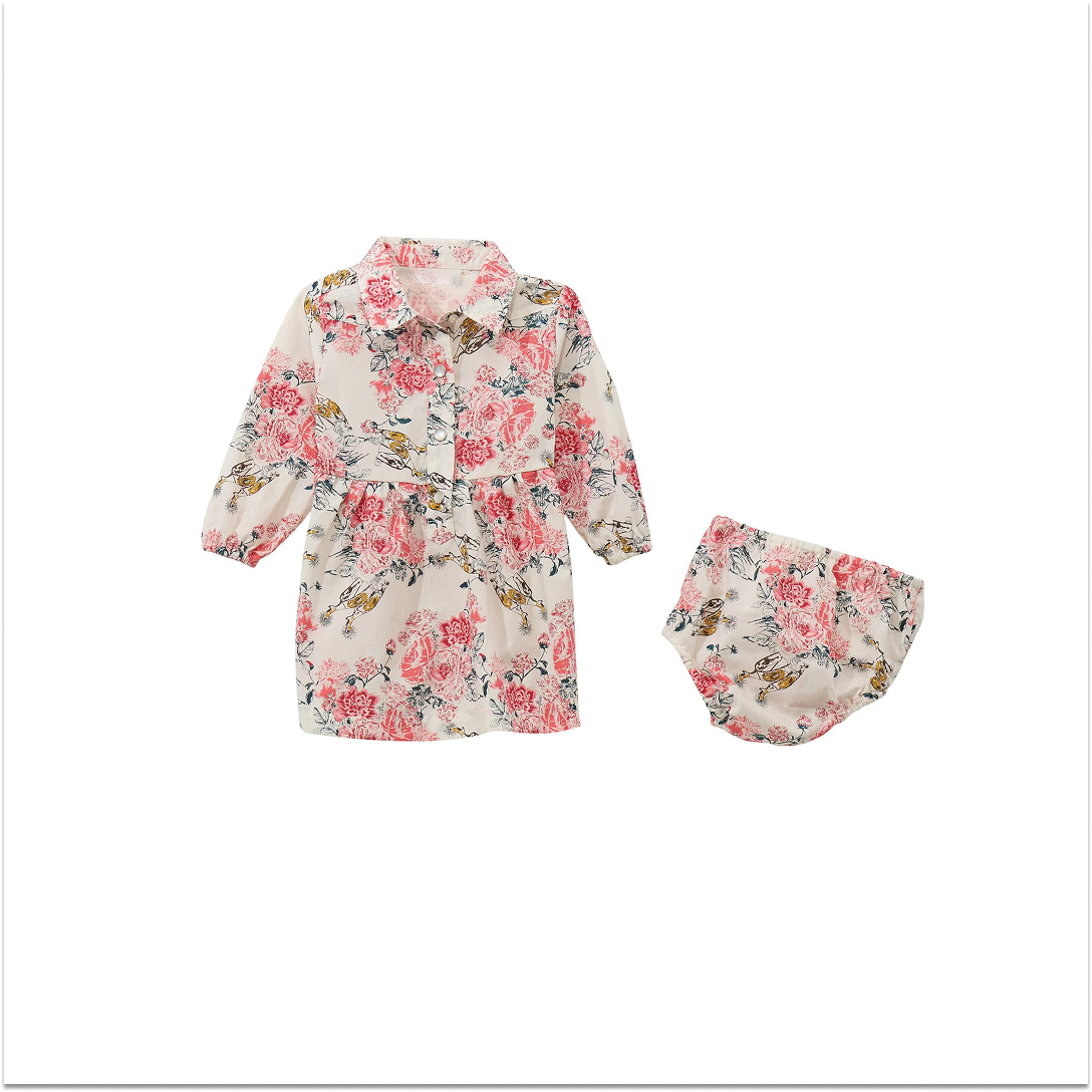 Wrangler Baby Girl Woven Dress White weis-western-wear