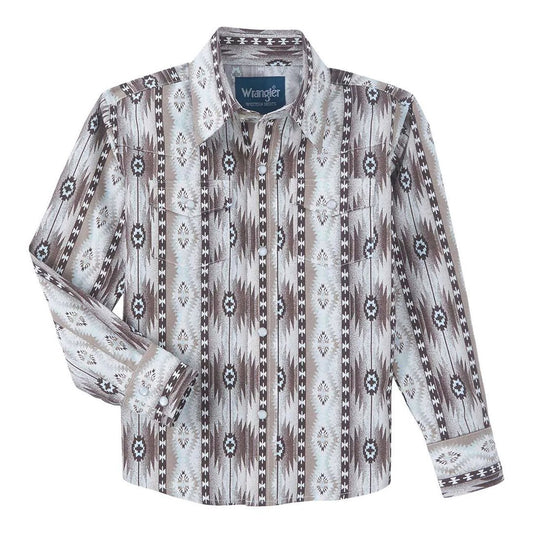 Wrangler Boy's Checotah Long Sleeve Shirt 112346231 - Wrangler
