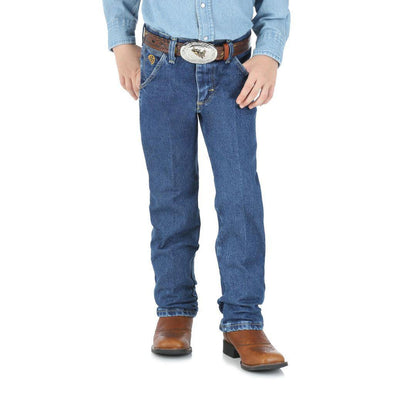 Wrangler Boy's George Strait Jeans Original Fit Stone Wash weis-western-wear