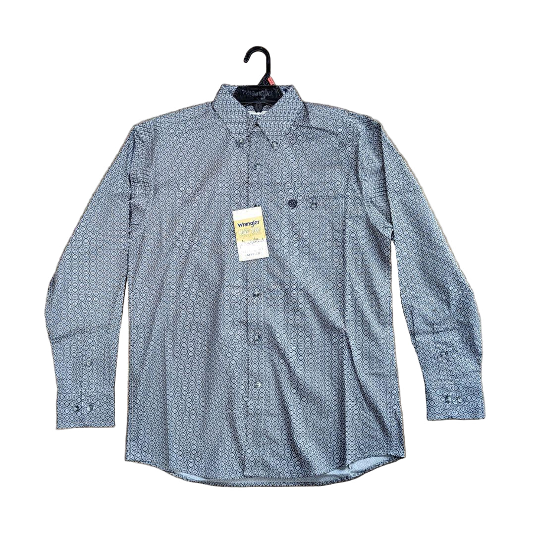 Wrangler® George Strait Collection One Pocket Long Sleeve Shirt weis-western-wear