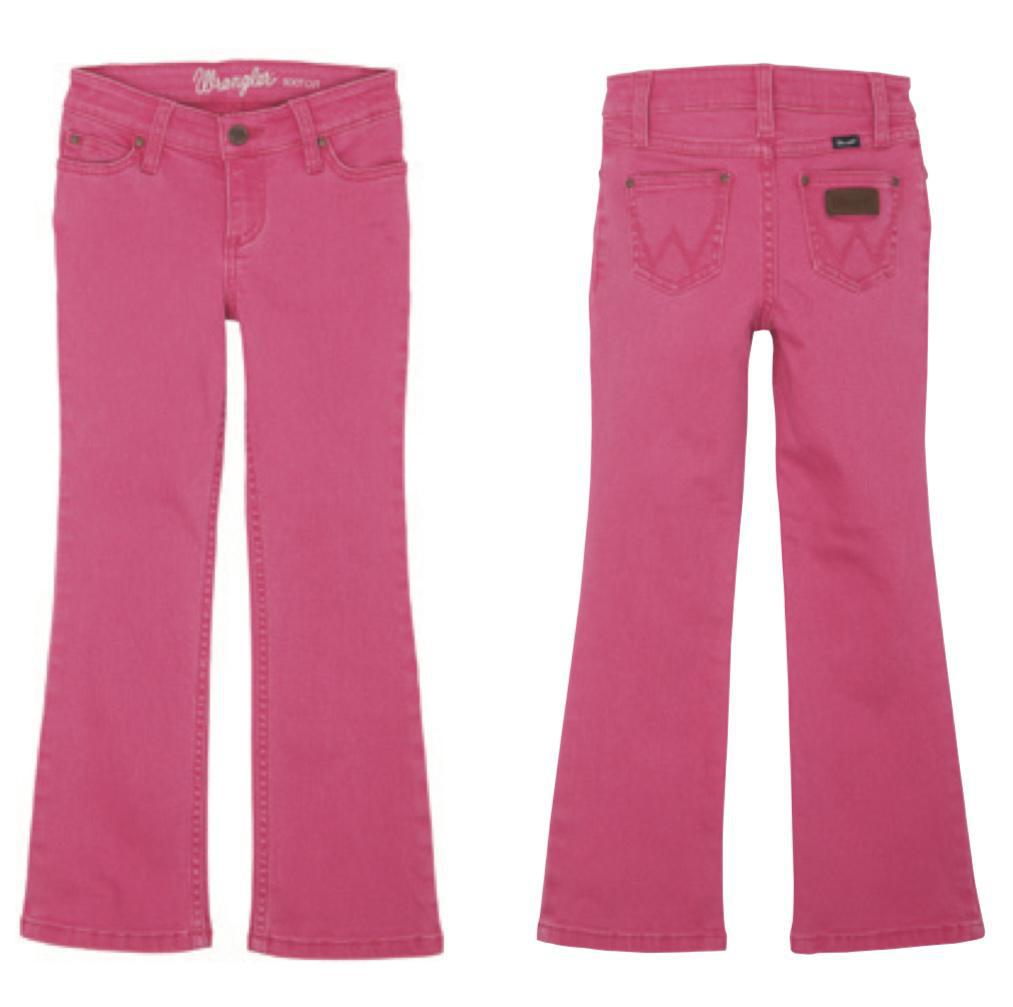 Wrangler Girl's Hot Pink Denim Bootcut Jeans 112356561