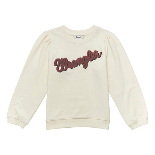 Wrangler Girl's Sweatshirt In Cream 112353047