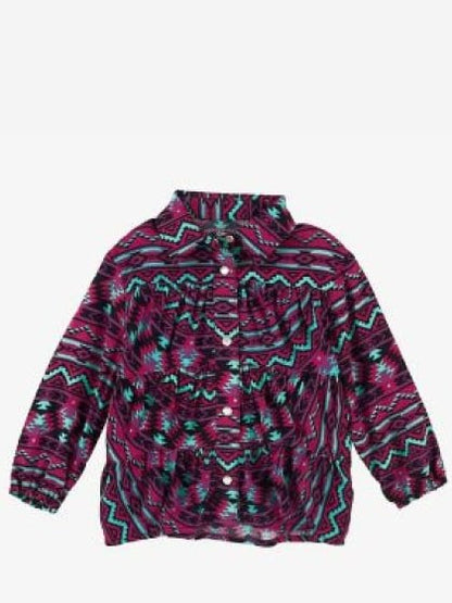 Wrangler Infant & Toddler Shirt Long Sleeve Snap in Multi - CLEARANCE