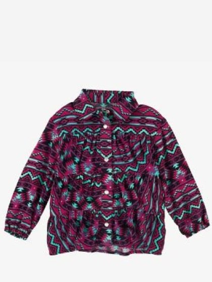 Wrangler Infant & Toddler Shirt Long Sleeve Snap in Multi - CLEARANCE