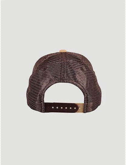 Wrangler Legend Baseball Cap- Logo Leather Patch weis-western-wear