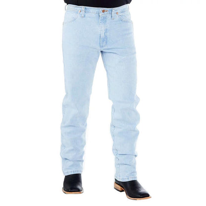 Wrangler Men's Active Flex Original Fit Bleach Wash Jeans