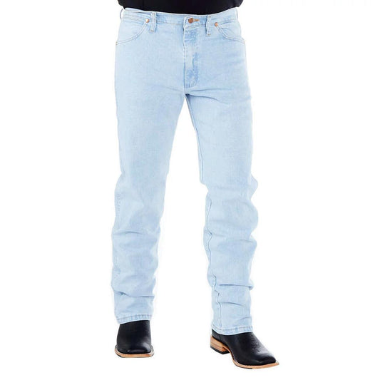 Wrangler Men's Active Flex Original Fit Bleach Wash Jeans