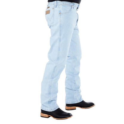 Wrangler Men's Active Flex Original Fit Bleach Wash Jeans