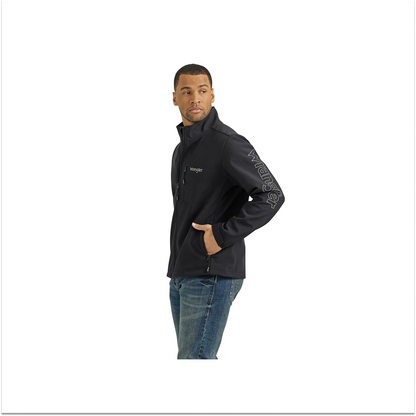 Wrangler Men's Blackout Logo Trail Jacket weis-western-wear