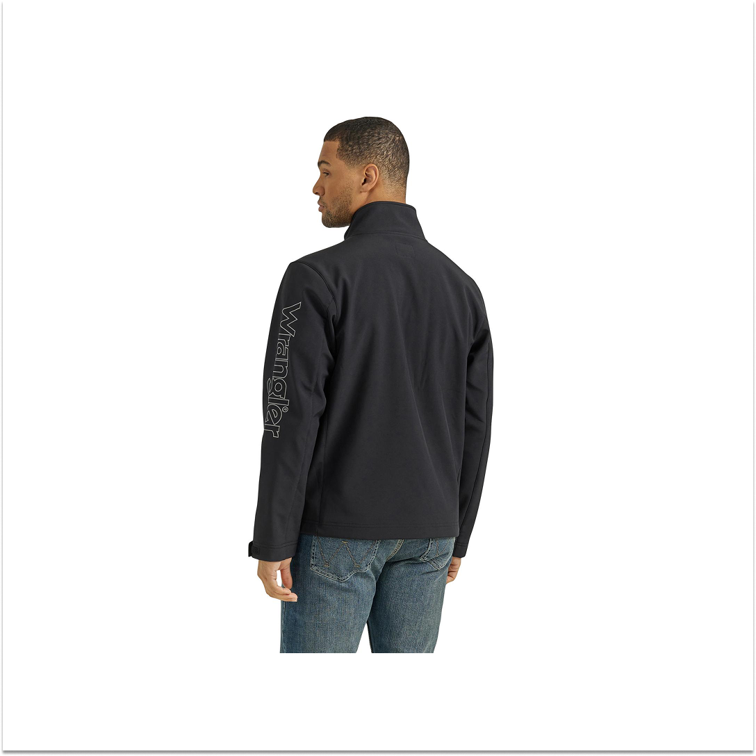 Wrangler Men's Blackout Logo Trail Jacket weis-western-wear