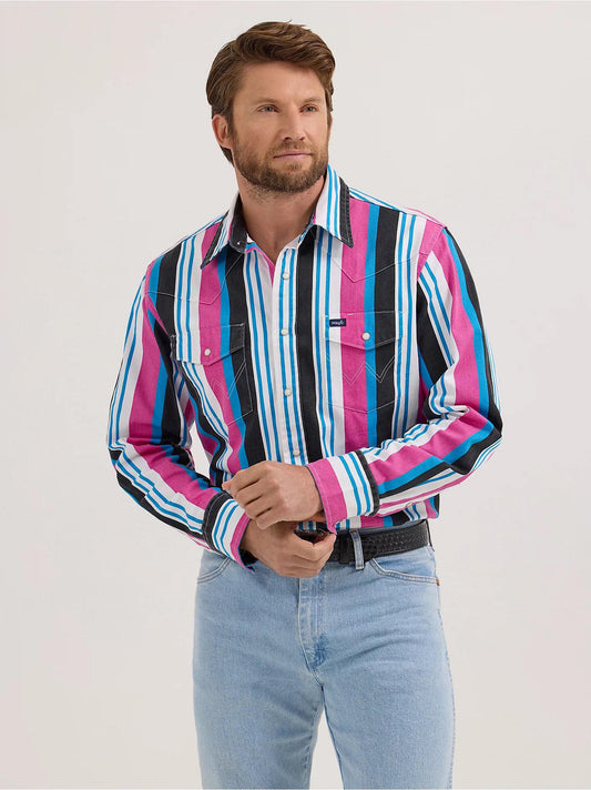 Wrangler Men's Brushpopper Snap Button Shirt