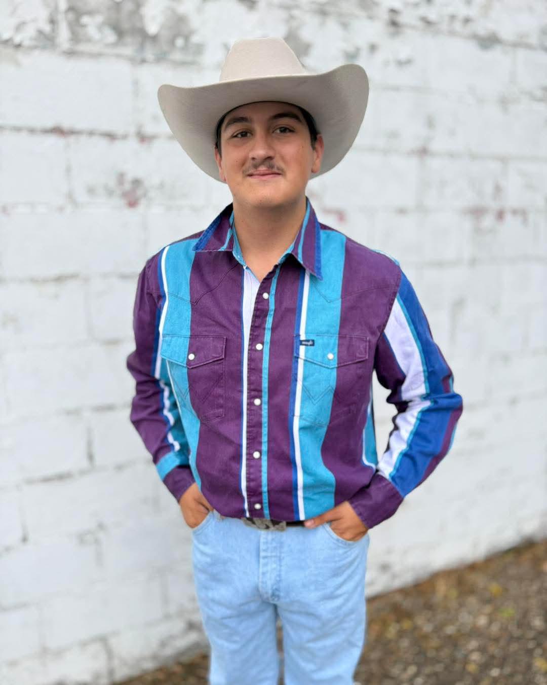 Wrangler Men's Brushpopper Vintage Long Sleeve Western Shirt weis-western-wear