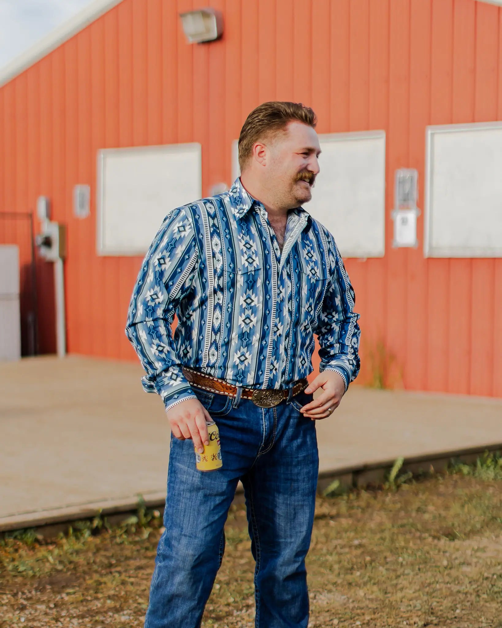 Wrangler Men's Checotah Western Long Sleeve Shirt- Classic Fit weis-western-wear