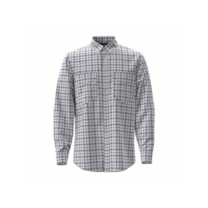 Wrangler Men's Classic Fit Long Sleeve Snap Shirt Purple weis-western-wear