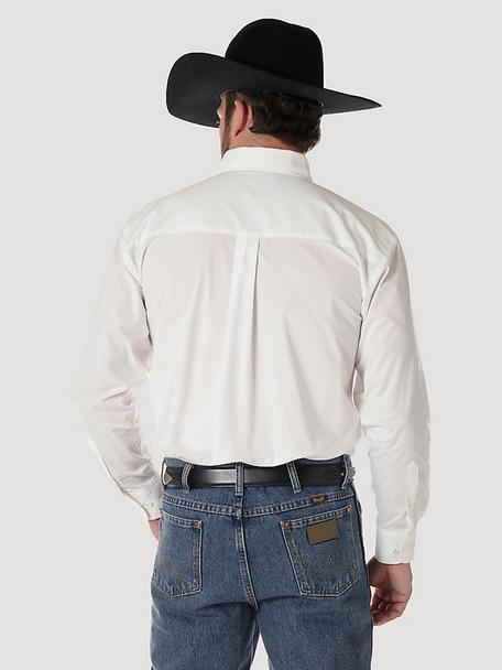 Wrangler Men's George Strait Off White Long Sleeve Shirt weis-western-wear