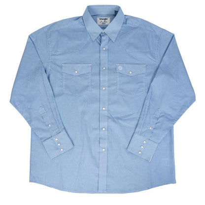 Wrangler Men's George Strait Troubadour Geo Print Pearl Snap Shirt