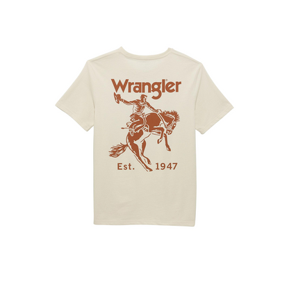 Wrangler Men's Graphic Short Sleeve T-Shirt In Vaporous Gray