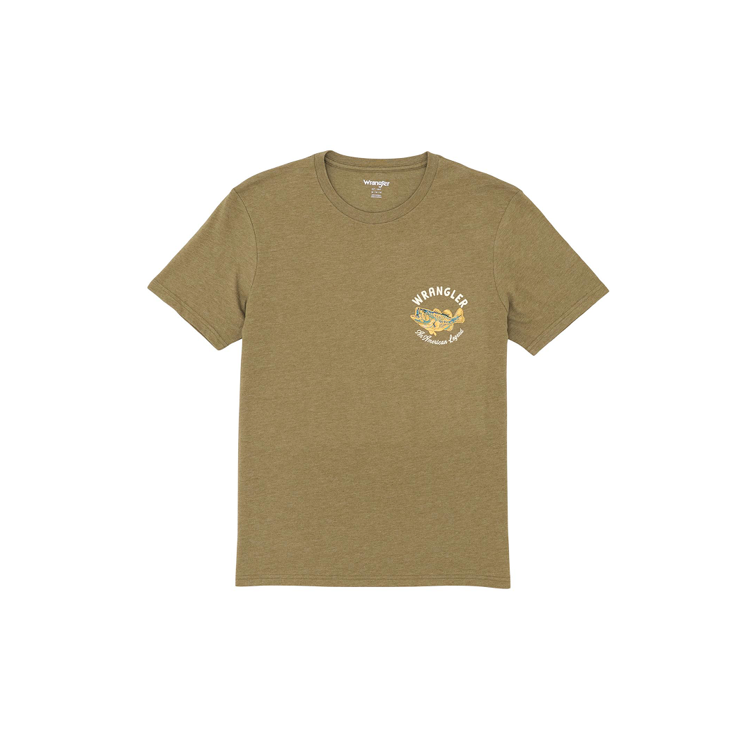 Wrangler Men's Graphic T-shirt Burnt Olive