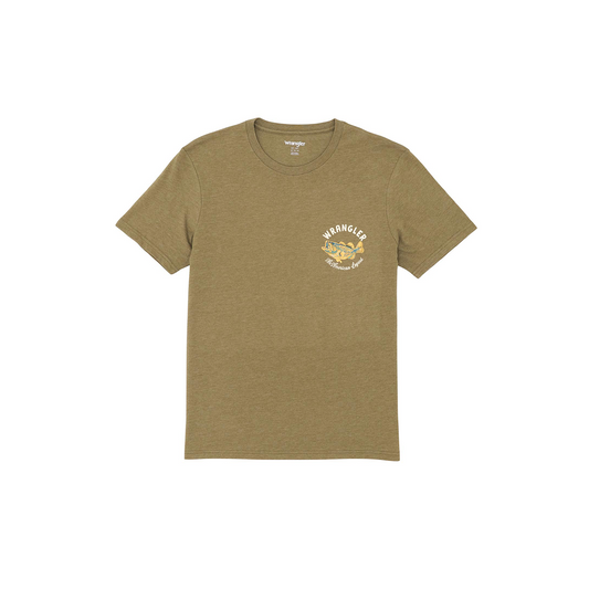 Wrangler Men's Graphic T-shirt Burnt Olive