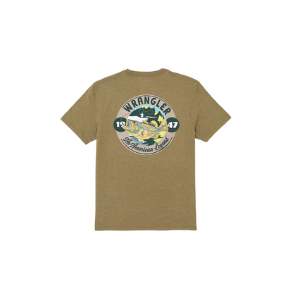 Wrangler Men's Graphic T-shirt Burnt Olive