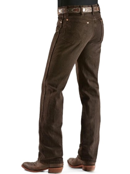 Wrangler Men's Jeans Cowboy Cut Slim Fit Black Chocolate