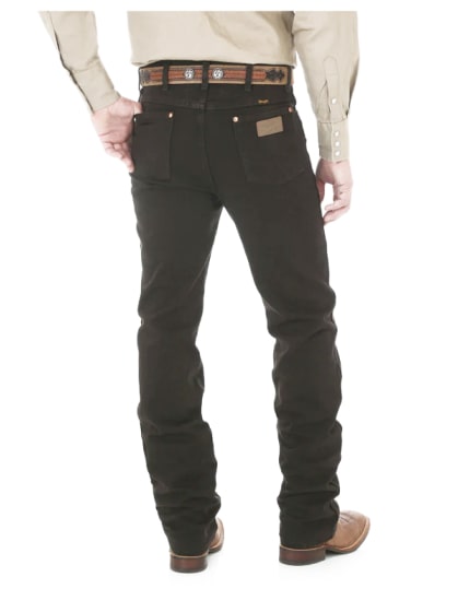 Wrangler Men's Jeans Cowboy Cut Slim Fit Black Chocolate
