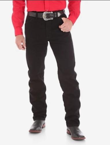 Wrangler Men's Jeans Original Fit Black weis-western-wear