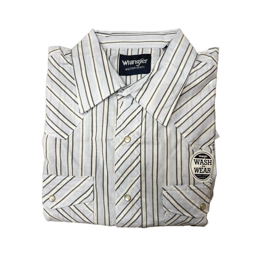 Wrangler Men's Plaid Long Sleeve Classic Western Shirt Various Colours